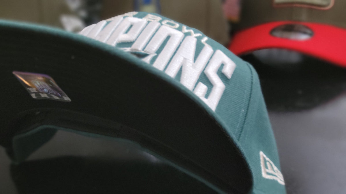 Philadelphia Eagles SUPER BOWL LII CHAMPIONS Green Fitted Hat