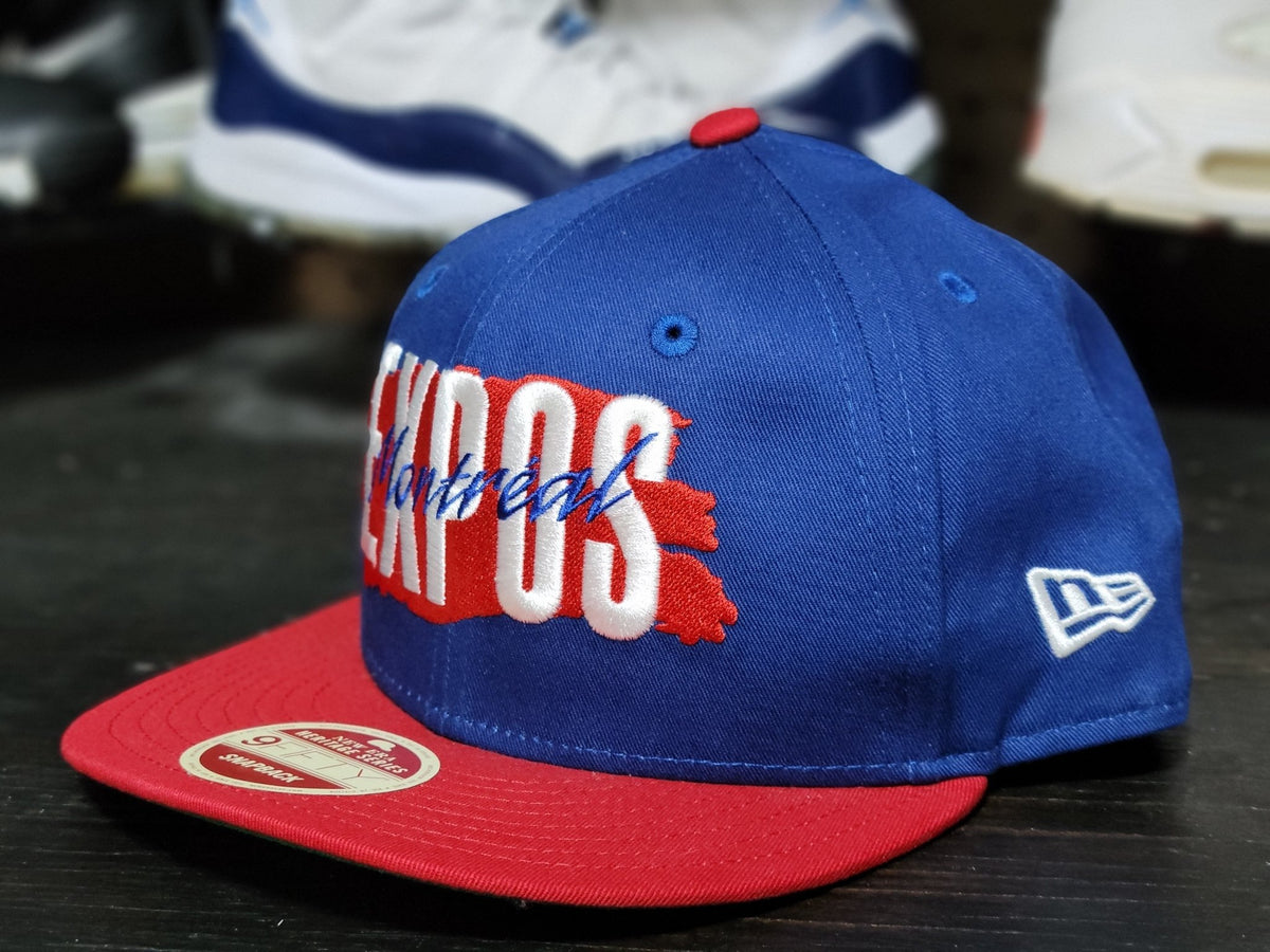 New Era Montreal Expos Timeline Retro Powder Blue Fitted Hat Adult