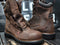 Red Wing Shoes USA 4200 Safety Toe Brown Leather Tall Work Boots Men 13 B Width