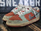 2008 Nike Dunk SB 6.0 Aqua Blue/Orange Skateboard Shoes 314141-801 Women 8