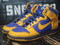 2012 Nike iD Dunk Hi Butta Gold Yellow/Blue Navy Leather Shoes 533134-991 Men 13