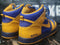 2012 Nike iD Dunk Hi Butta Gold Yellow/Blue Navy Leather Shoes 533134-991 Men 13