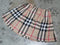 Burberry London Checker Plaided Honey Brown/Black REtro Skirt Girl 14 Y 164cm