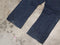 True Religion Straight Dark Blue Denim Jean Hemmed Men 33x34