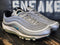 2010 Nike Air Max 97 Silver/Marine Blue Running Shoes 312641-015 Men 9.5