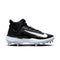 NIKE Alpha Huarache Elite 4 Mid Mens DJ6520-001 (Black/White-Blue), Size 10
