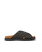 Camper Men's Slide Flat Sandal, Dark Gray, 10.5