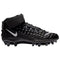Nike Men's Force Savage Pro 2 Mid Football Cleats (13.5, Black/White)