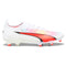 PUMA Puma - Womens Ultra Ultimate Fg/Ag Shoes, Color Puma White/Puma Black/Fire Orchid, Size: 8.5 M US