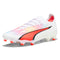 PUMA Puma - Womens Ultra Ultimate Fg/Ag Shoes, Color Puma White/Puma Black/Fire Orchid, Size: 8.5 M US