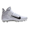 Nike Men's Alpha Menace Pro 2 Mid Football Cleat White/Black/Wolf Grey Size 13 M US