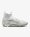 Nike Alpha Menace Elite 3 Mens Football Cleat (White/Pure Platinum/Black, 18 US)