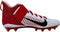 Nike Alpha Menace Pro 2 Mid BV3945-105 White-Red-Black Men's Football Cleats Size 16 US Men's