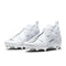 Nike Mens Alpha Menace Pro 3 Football CleatWhite-Pure Platinum-Black 11