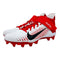 Nike Alpha Menace Pro 2 Mid BV3945-105 White-Red-Black Men's Football Cleats 13 US