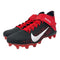 Nike Alpha Menace Pro 2 Mid BV3945-600 Black-Red-White Men's Football Cleats 13 US