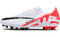 NIKE Men's Soccer Low, Bright Crimson White Black Black, 6
