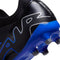 Nike Jr. Mercurial Vapor 15 Academy Little/Big Kids' Multi-Ground Low-Top Soccer Cleats (DJ5617-040, Black/Chrome-Hyper Royal) Size 3.5
