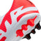 NIKE Men's Soccer Low, Bright Crimson White Black Black, 6