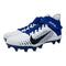 Nike Alpha Menace Pro 2 Mid BV3945-101 White-Royal-Black Men's Football Cleats 12 US