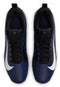 Nike Alpha Menace 4 Shark Football Cleats (Navy, US Footwear Size System, Adult, Men, Numeric, Medium, 9)