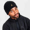 Jordan Metal Jumpman Cuffed Waffle Knit Utility Black/Gold Logo Men's Beanie Hat