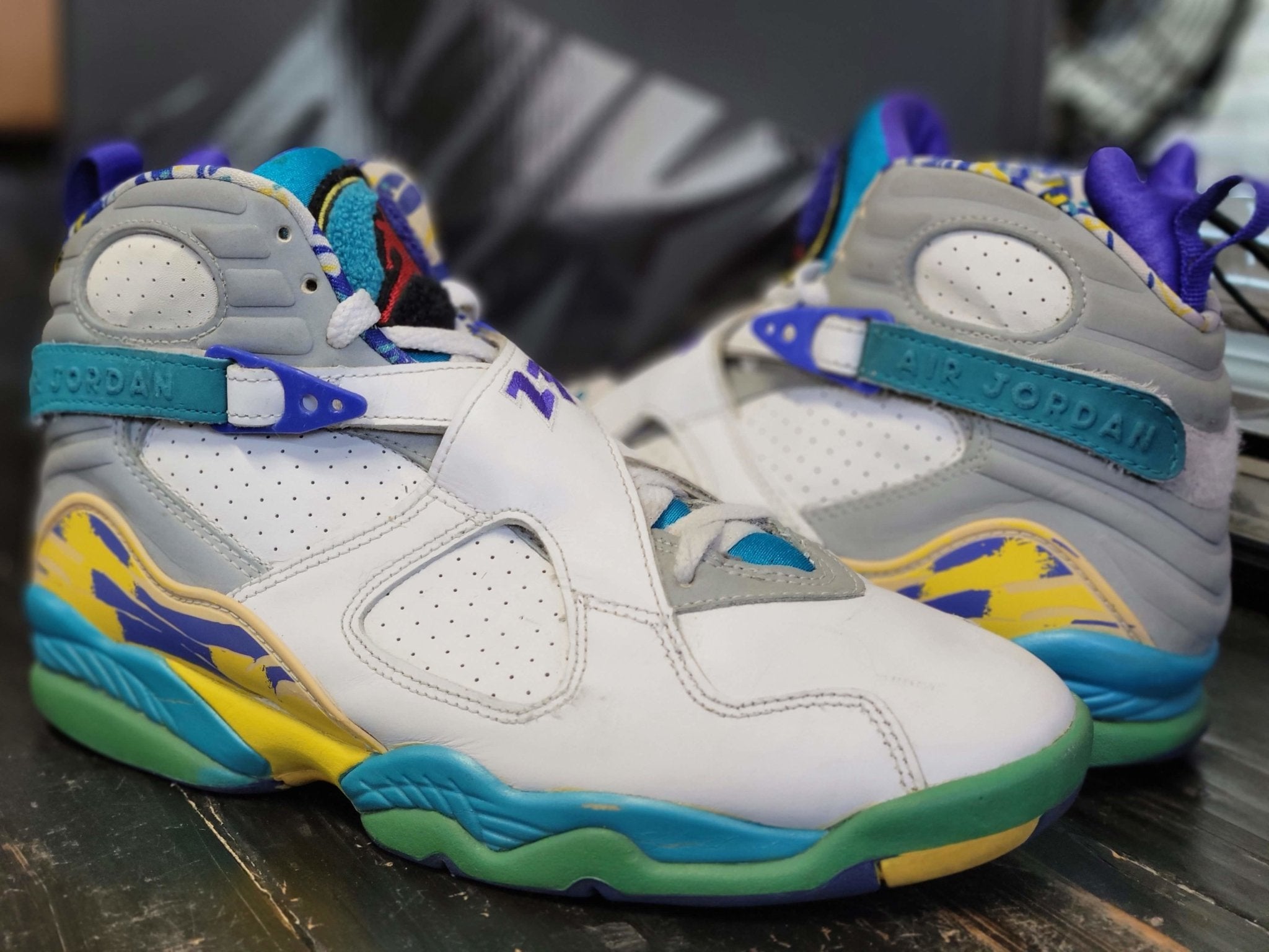 Aqua 2007 Og Aqua 2007 Jordan Retro OG White/Aqua Blue Basketball