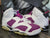2014 Jordan Retro 6 White/Pink Grape Shoes 543390-127 Youth/Kid 6y Women 7.5 - SoldSneaker