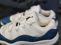 2019 Jordan Retro 11 Navy Blue/White Snake Shoes CD6848-102 Youth/Kid 2.5y - SoldSneaker