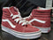 Vans Old Skool HI Burgundy Red/White Skateboard Shoes Kid 4.5 Women 6