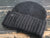 Frye and Company Black Knit Cable Cuff Beanie Hat Women One Size