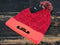 Nike Lebron James Red Cement/Orange Pom Pom Cuff Beanie Hat One Size