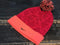 Nike Lebron James Red Cement/Orange Pom Pom Cuff Beanie Hat One Size