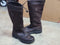 Ariat 10016300 High Brown Suede Leather Tie Calf Length Boot Women 9.5