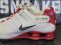 2019 Nike Shox NZ White/Red Running Trainers Shoes 378341-110 Men 11.5
