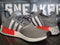 Adidas NMD_R1 Gray/White/Red Running Training Shoes GY4874 Men 11.5