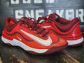 Nike Alpha Huarache Elite 4 Low Red/White Baseball Turf Shoes DJ6523-616 Men 15