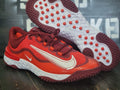 Nike Alpha Huarache Elite 4 Low Red/White Baseball Turf Shoes DJ6523-616 Men 15