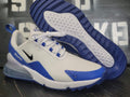 Nike Air Max 270 G White/Blue Golf Golfing Turf Shoes CK6483-106 Men 9