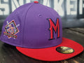 New Era 59Fifty Milwaukee Brewers 25th Purple/Red Fitted Hat Cap Men 7 3/8