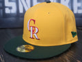 New Era 59Fifty Crayon Colorado Rockies Yellow/Forest Green Fitted Hat Men 7 3/8
