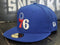 New Era 59Fifty Philadelphia 76ers 3x Champions Blue Fitted Hat Men size 7 3/8