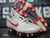 2007 Nike Tiempo Mystic FG White/Red Leather Soccer Cleats 312133 164 Women 6.5