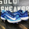 Nike Alpha Huarache Elite 4 Low Baseball Cleats Blue White DJ6521-414 Men 8