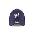New Era Milwaukee Brewers MLB 3930 39THIRTY Flexfit Cap Hat (S/M) Navy