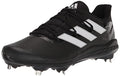 adidas Men's Adizero Afterburner 8 Baseball Shoe, Black/White/White, 10