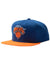 Mitchell & Ness York Knicks Core Basic Snapback, Black/Orange, One Size