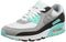 Nike Men's Running Shoe, White Particle Grey Hyper Turq Black Lt Smoke Grey, Womens 14