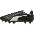 PUMA King Pro 21 Synthetic Leather Firm Ground Black White 10 D (M)