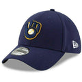 New Era Milwaukee Brewers MLB 3930 39THIRTY Flexfit Cap Hat (L/XL) Navy